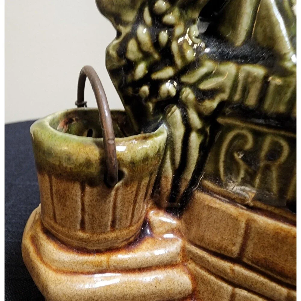 Vintage McCoy USA Wishing Well Planter Ceramic